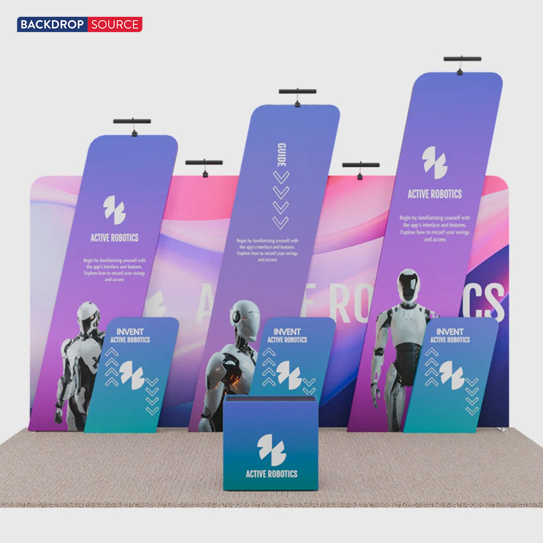 Portable Exhibit Display 20ft x 10ft - Model 19