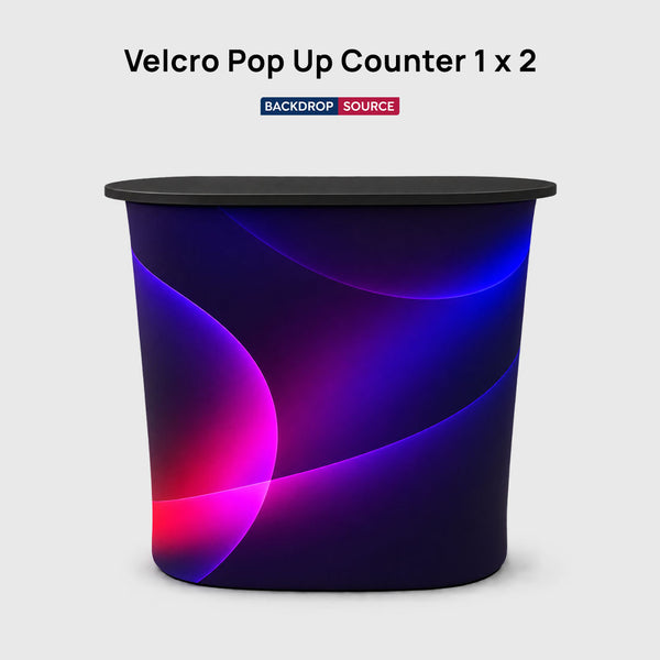 Fabric Velcro Pop Up Counter 1 x 2