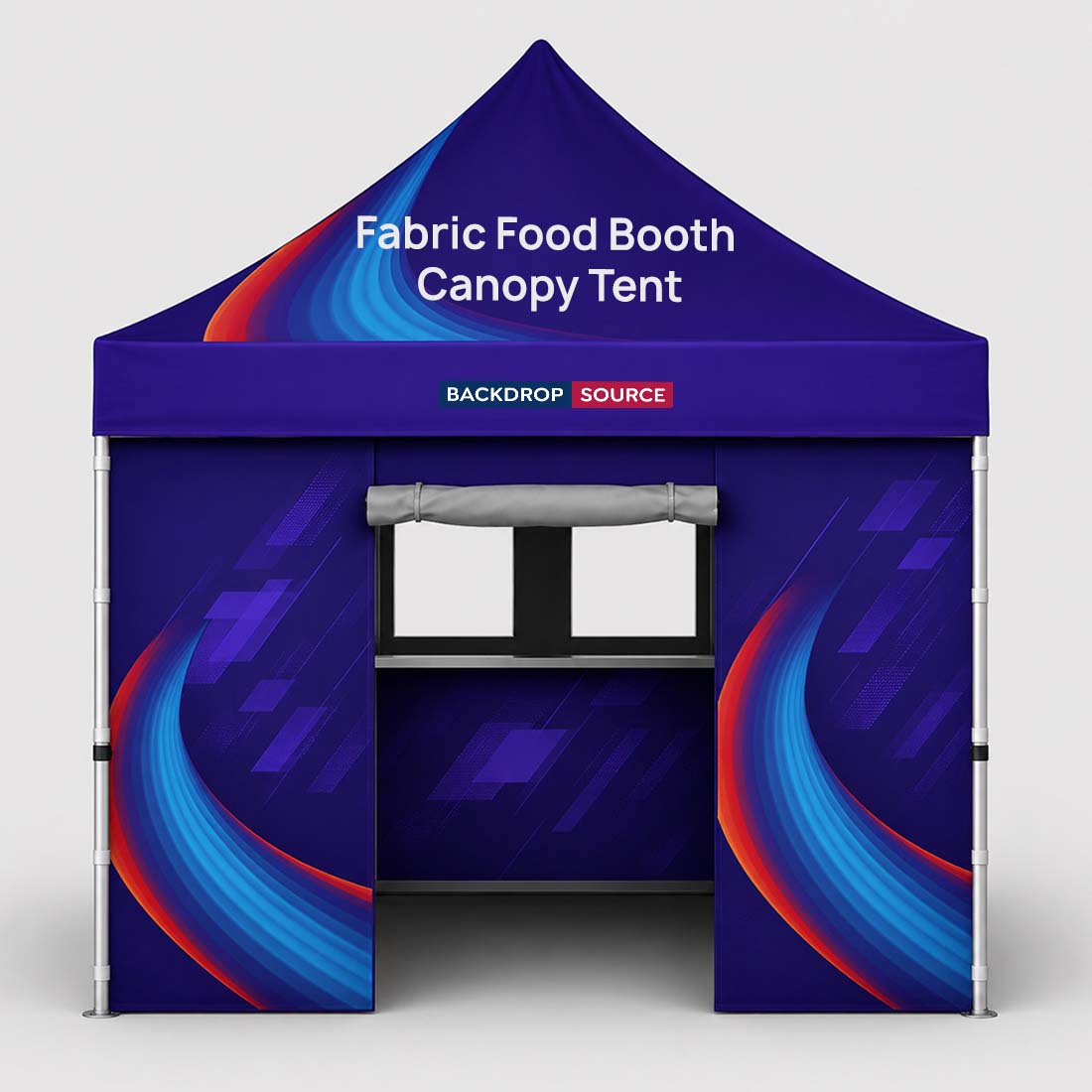 10ft x 10ft Fabric Food Booth Canopy Tent
