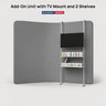 Modular Add-On Unit with TV Mount and 2 Shelves