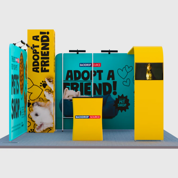 Kits de stand modulares de 20 pies x 20 pies - Modelo 01