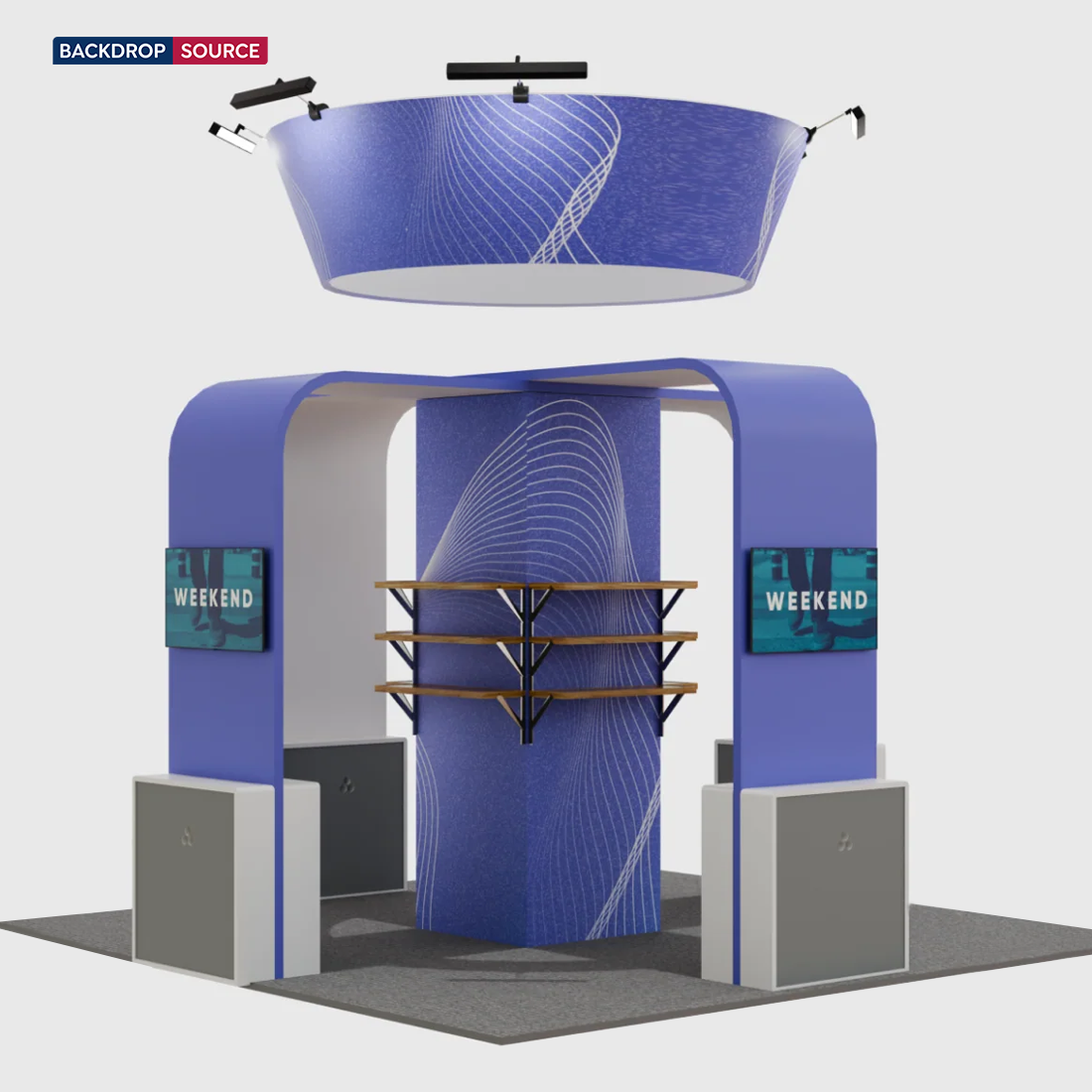 Modular Booth Kits 20ft x 20ft - Model 03