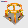 Modular Booth Kits 20ft x 20ft - Model 22