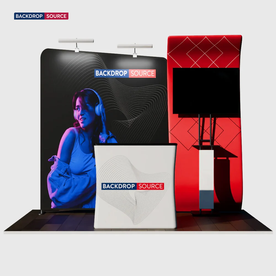 Portable Exhibit Display 10ft x 10ft - Model 12