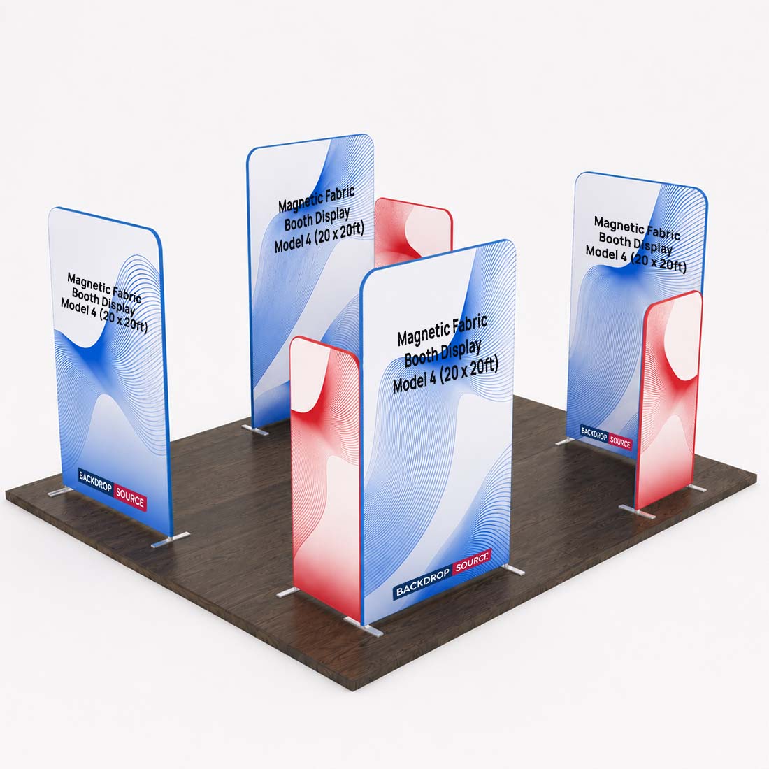 Magnetic Fabric Booth Display - Model 4 (20 x 20ft)