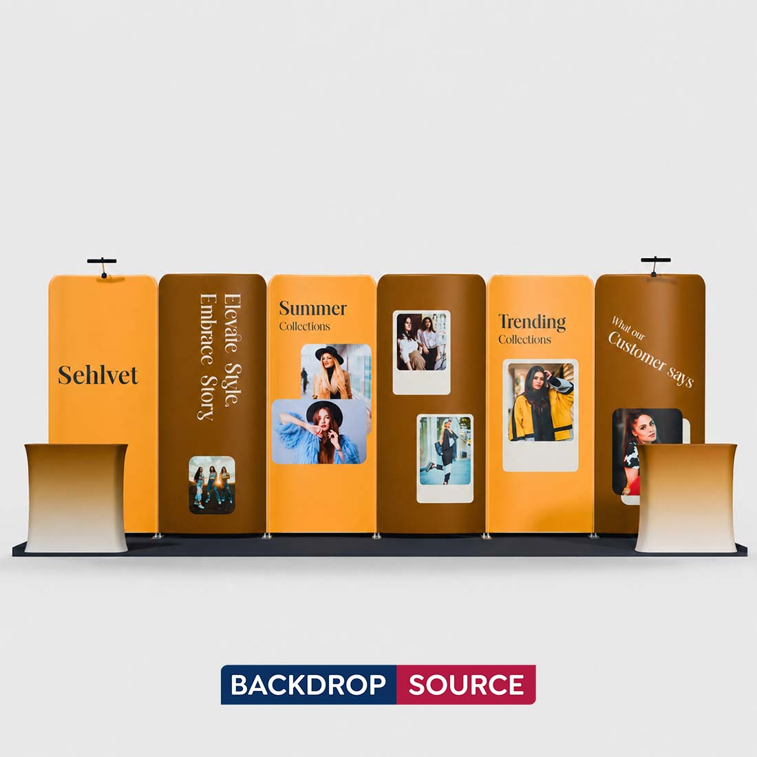 Portable Exhibit Display 10ft x 20ft - Model 17