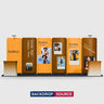 Portable Exhibit Display 10ft x 20ft - Model 17
