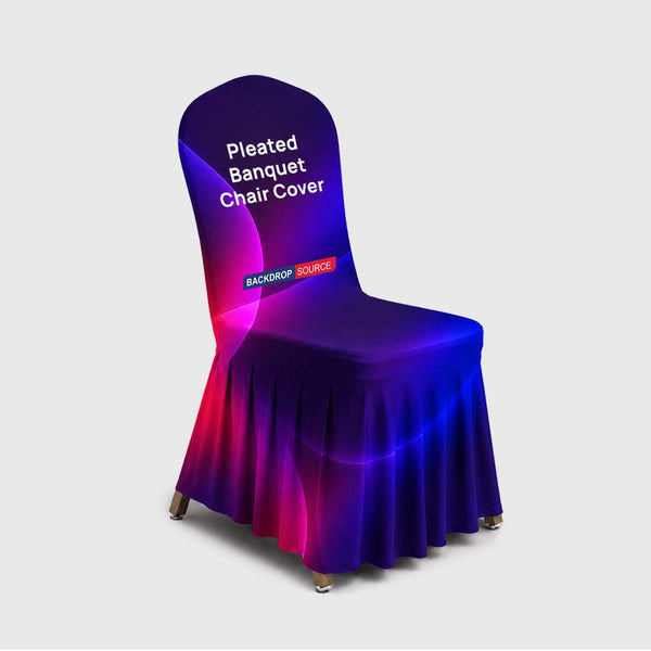 Funda plisada para silla de banquete
