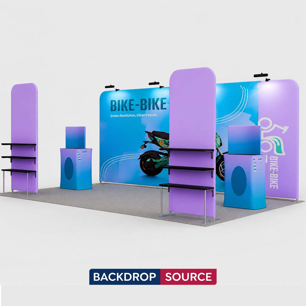Portable Exhibit Display 10ft x 20ft - Model 14