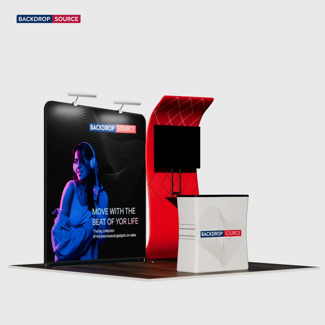 Portable Exhibit Display 10ft x 10ft - Model 12