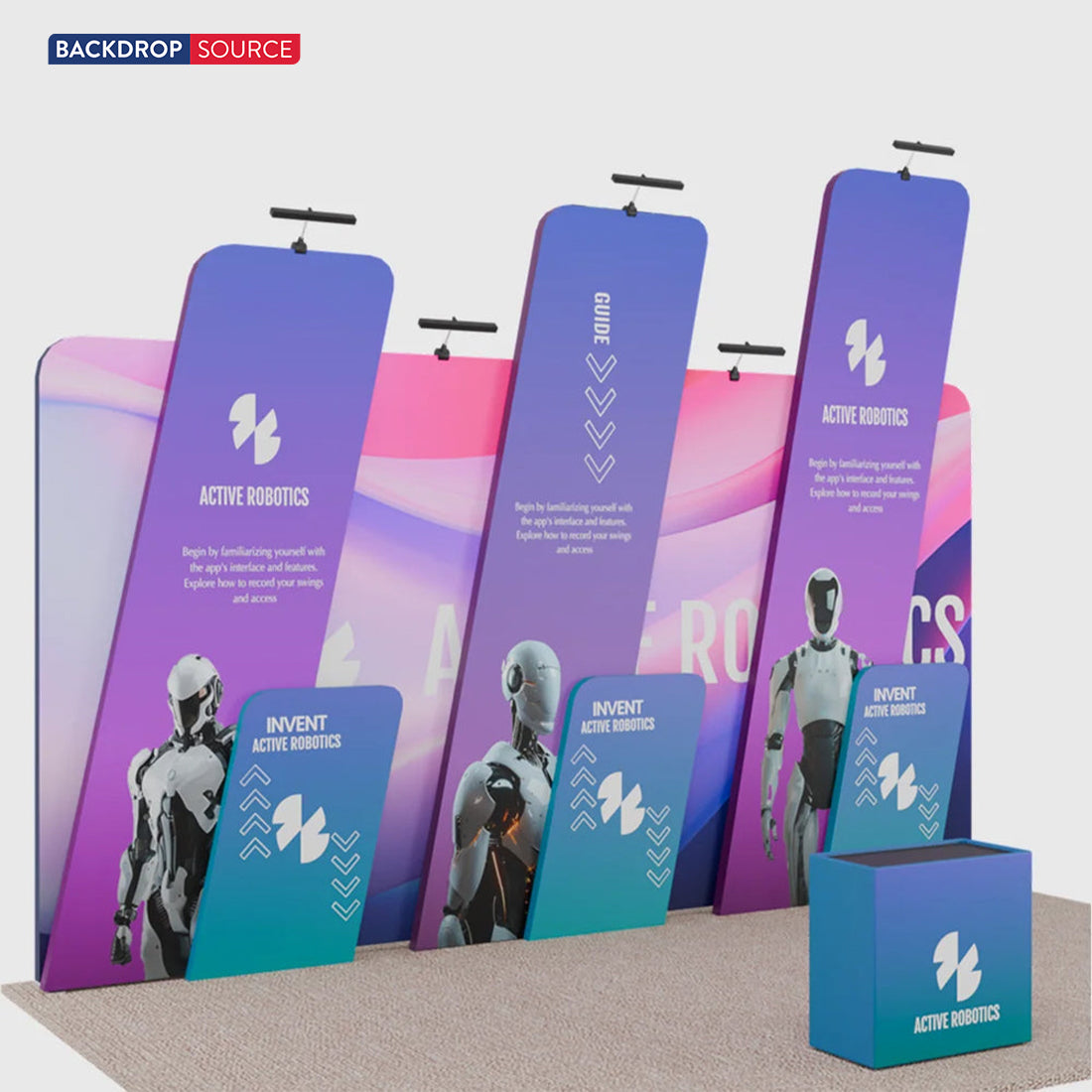 Portable Exhibit Display 20ft x 10ft - Model 19
