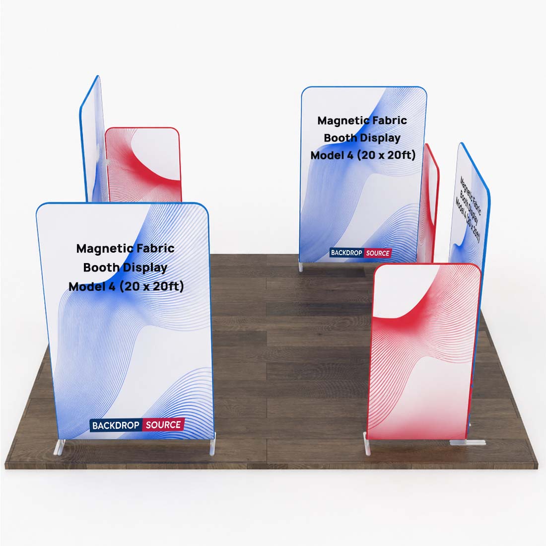 Magnetic Fabric Booth Display - Model 4 (20 x 20ft)