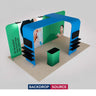 Portable Exhibit Display 10ft x 20ft - Model 11