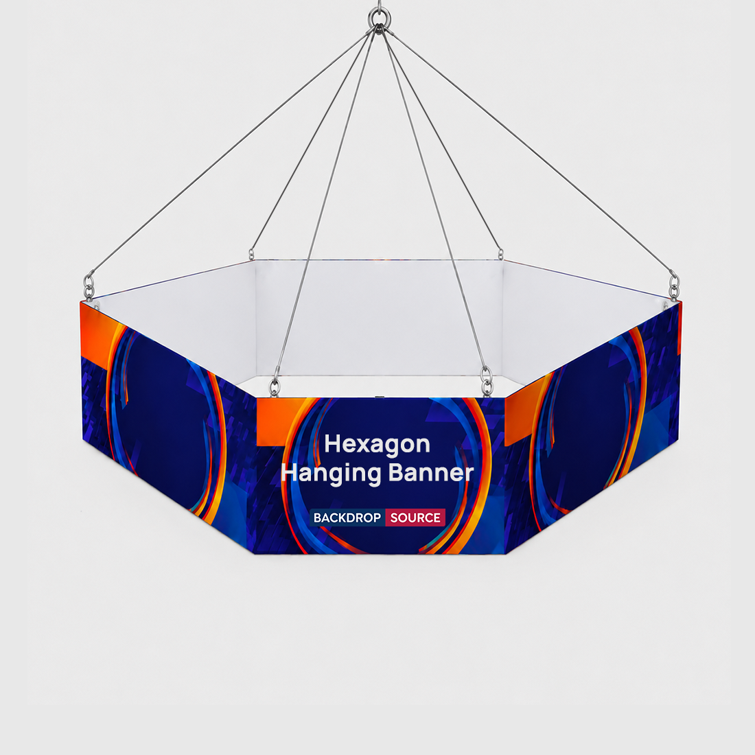 Sky Tube Hexagon Hanging Banner