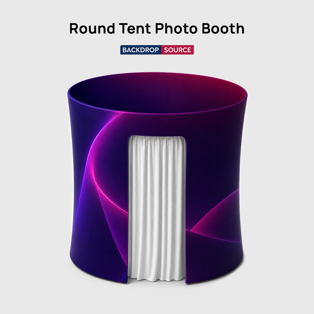 Round Enclosure Photo Booth Tent