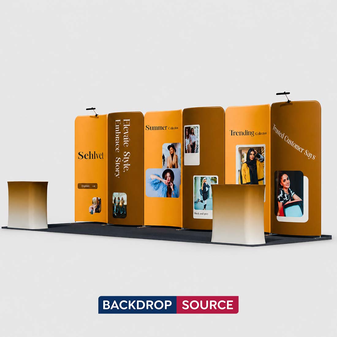 Portable Exhibit Display 10ft x 20ft - Model 17