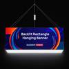 Backlit Rectangle Fabric Hanging Banner