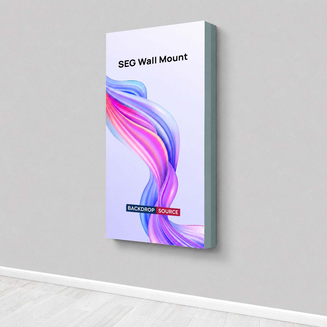 Expositor de tela SEG para montaje en pared