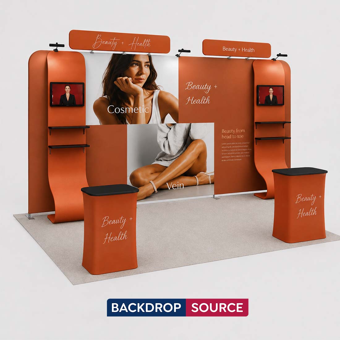 Portable Exhibit Display 10ft x 20ft - Model 16