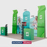 Portable Exhibit Display 10ft x 20ft - Model 4