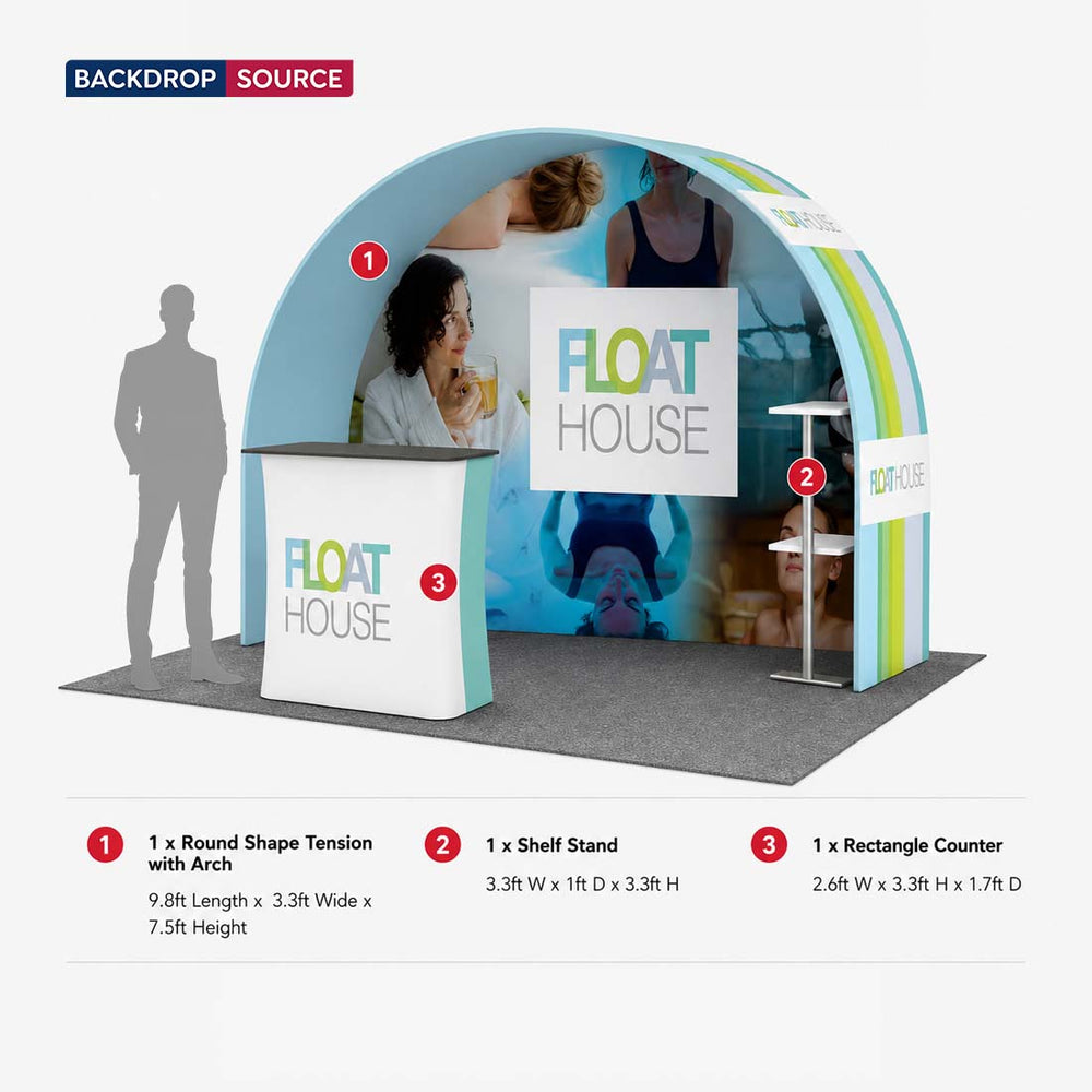 Portable Exhibit Display 10ft x 10ft - Model 27