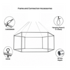 Sky Tube Hexagon Hanging Banner