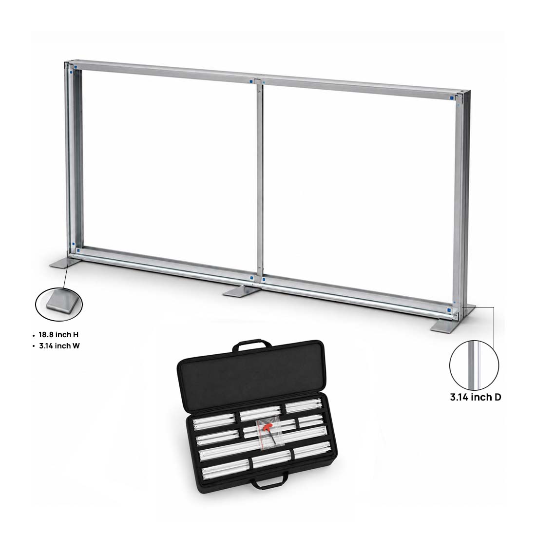 Pared multimedia de tela SEG: 13 pies x 8,2 pies