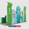Portable Exhibit Display 10ft x 20ft - Model 4