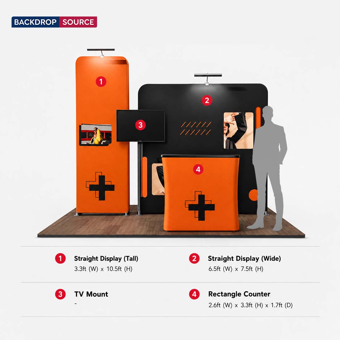 Portable Exhibit Display 10ft x 10ft - Model 13