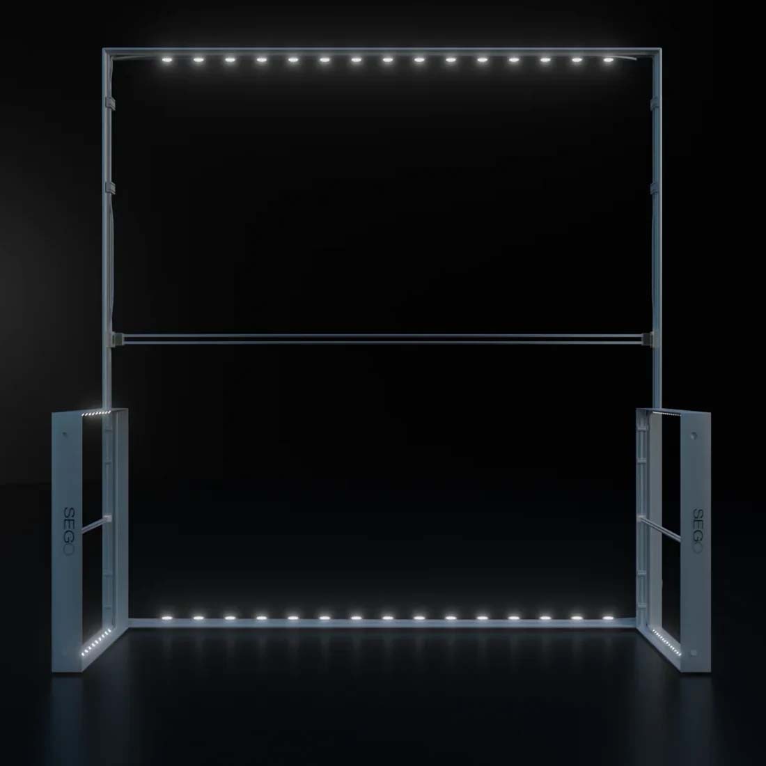 Stand retroiluminado SEGO de 10 pies - Modelo 3