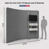 Modular Add-On Unit with TV Mount and 2 Shelves