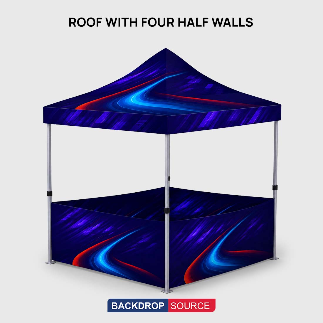 Heavy Duty Fabric Canopy Tent – 6.5ft x 10ft