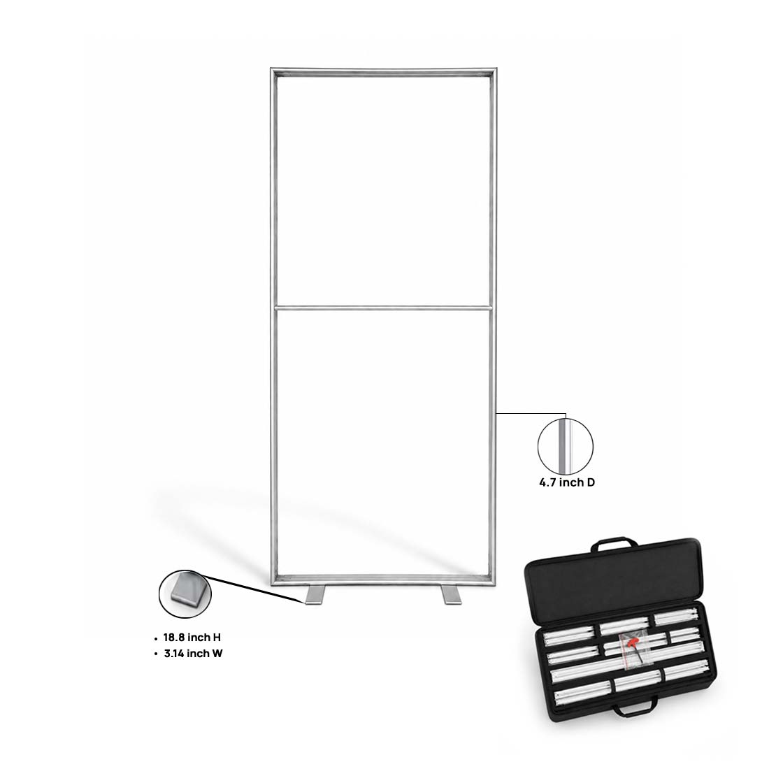 SEG Fabric Display Frame - 4.7inch Depth Aluminum Profile