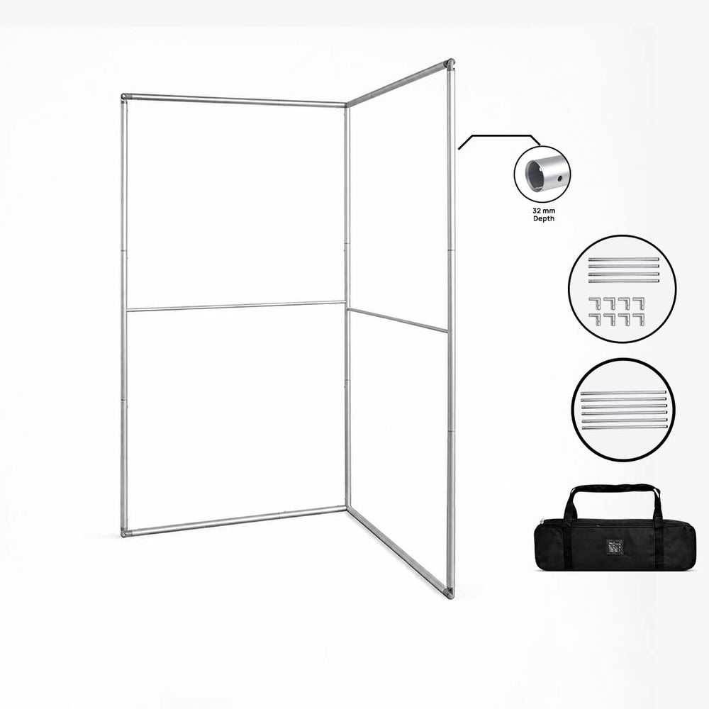L-Shaped Fabric Banner Display