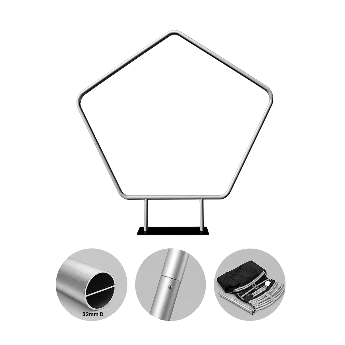 Fondo de soporte hexagonal