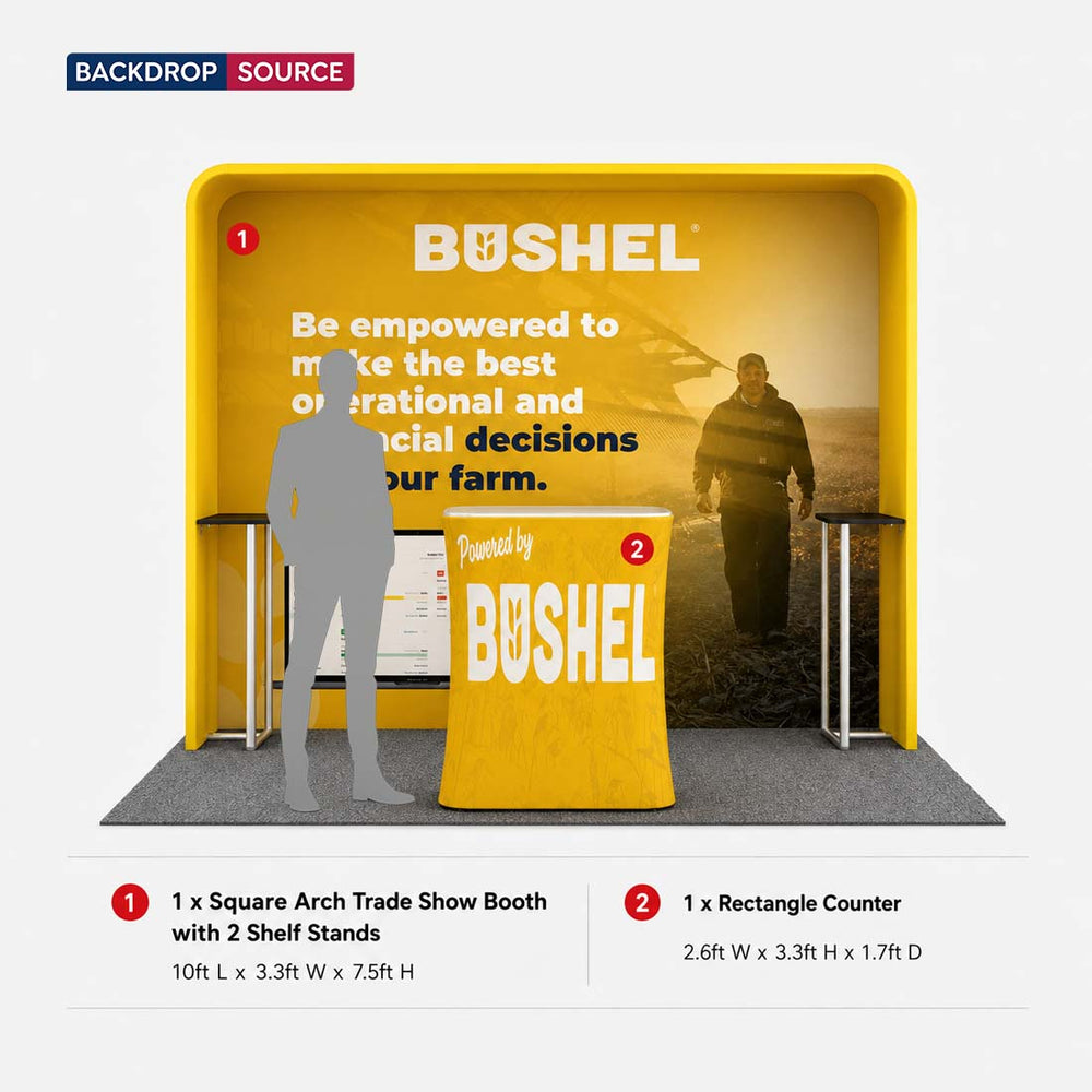 Portable Exhibit Display 10ft x 10ft - Model 26