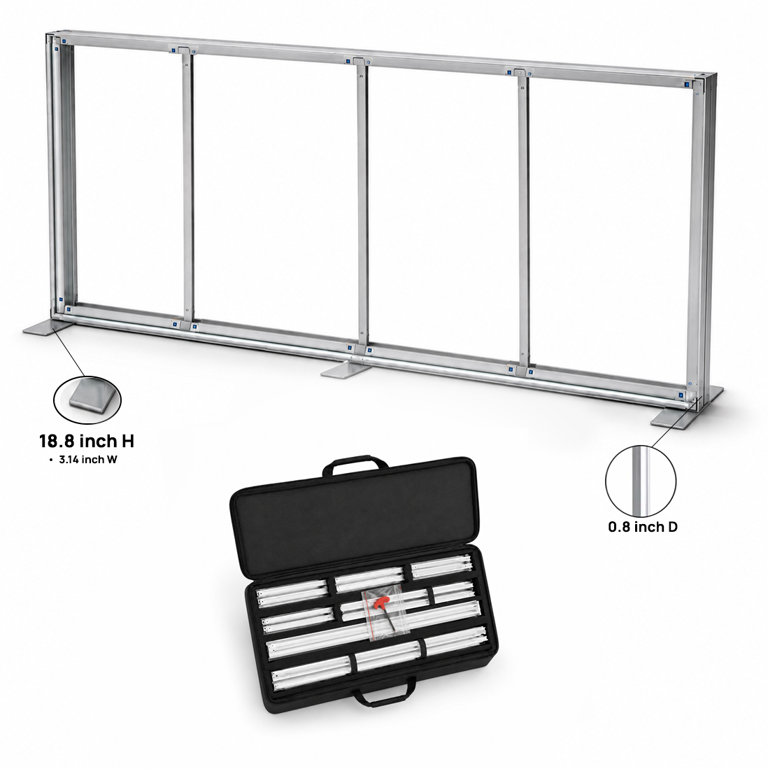 SEG Fabric Media Wall - 20ft Wide
