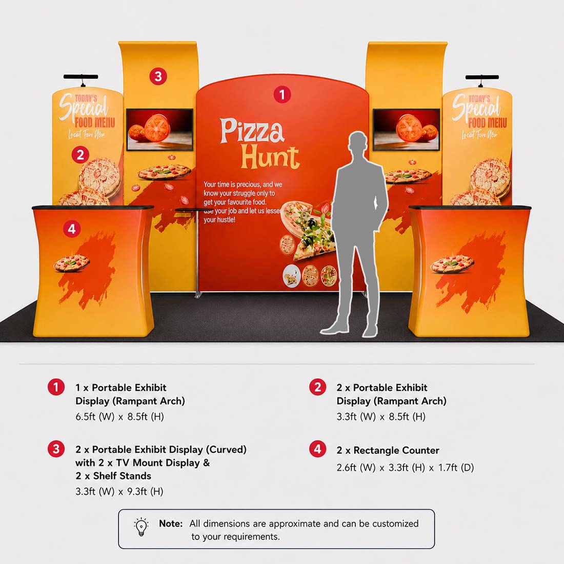 Portable Exhibit Display 10ft x 20ft - Model 10