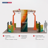 Modular Booth Kits 20ft x 20ft - Model 13