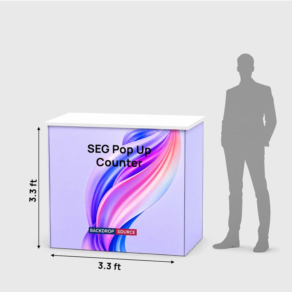 SEG Fabric Pop Up Counter