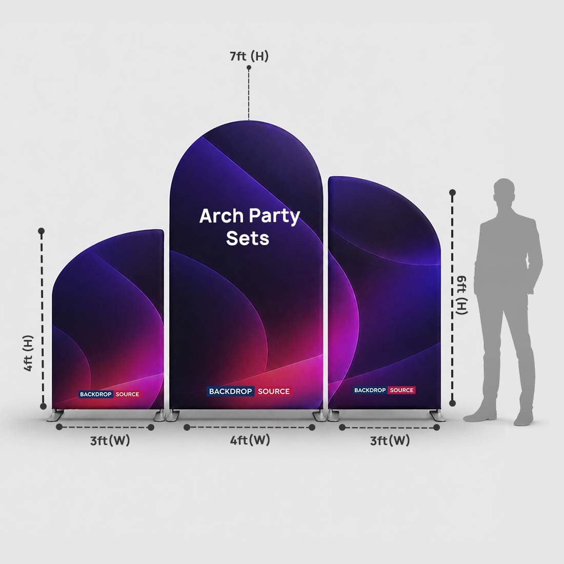Arch Party Sets with Plinth - Model 2
