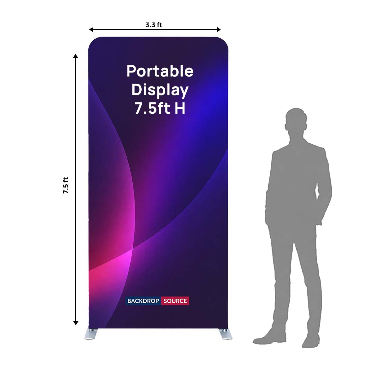 Exhibidor portátil - H-7.5ft