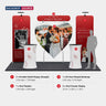 Portable Exhibit Display 10ft x 10ft - Model 38
