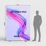 Pared multimedia de tela SEG: 4 pies x 6,5 pies