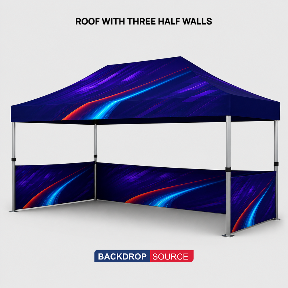 Heavy Duty Fabric Canopy Tent – 15ft x 10ft