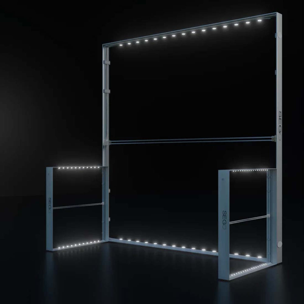 Stand retroiluminado SEGO de 10 pies - Modelo 3