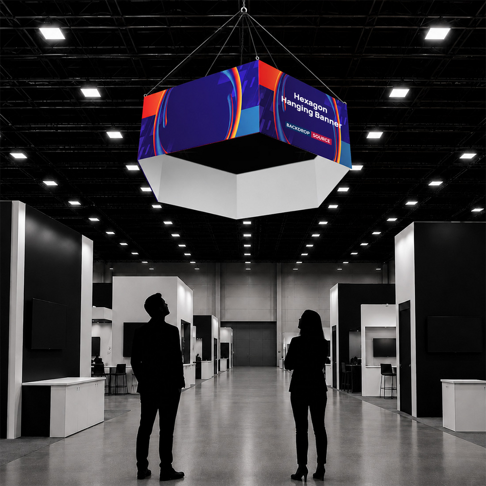 Sky Tube Hexagon Hanging Banner