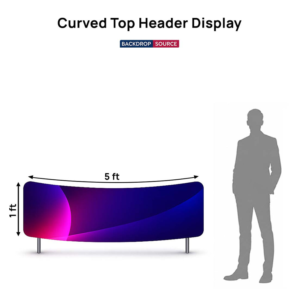 Curved Top Header Display