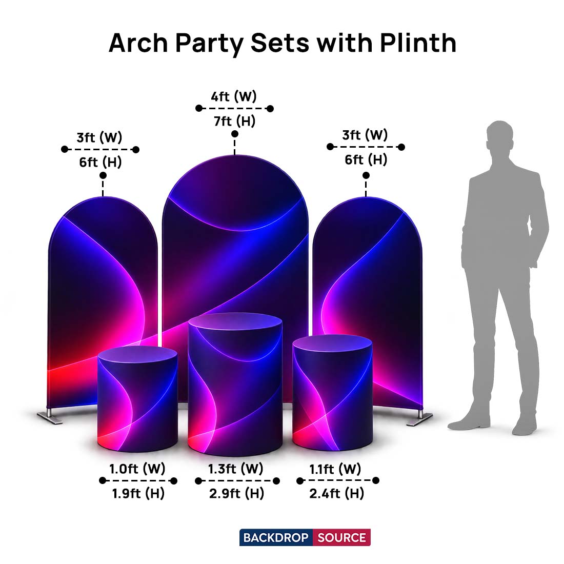 Arch Party Sets with Plinth - Model 1