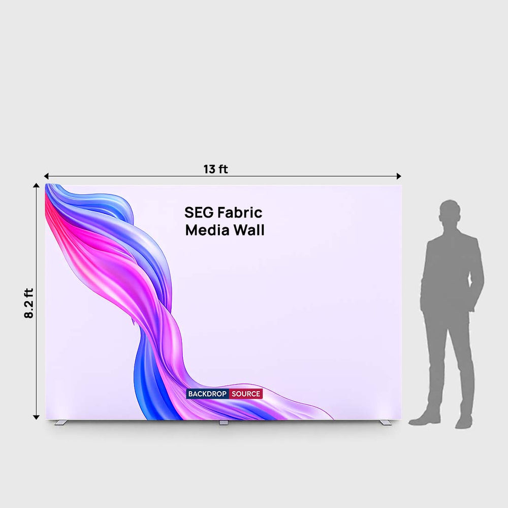 Pared multimedia de tela SEG: 13 pies x 8,2 pies